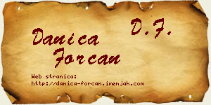 Danica Forcan vizit kartica